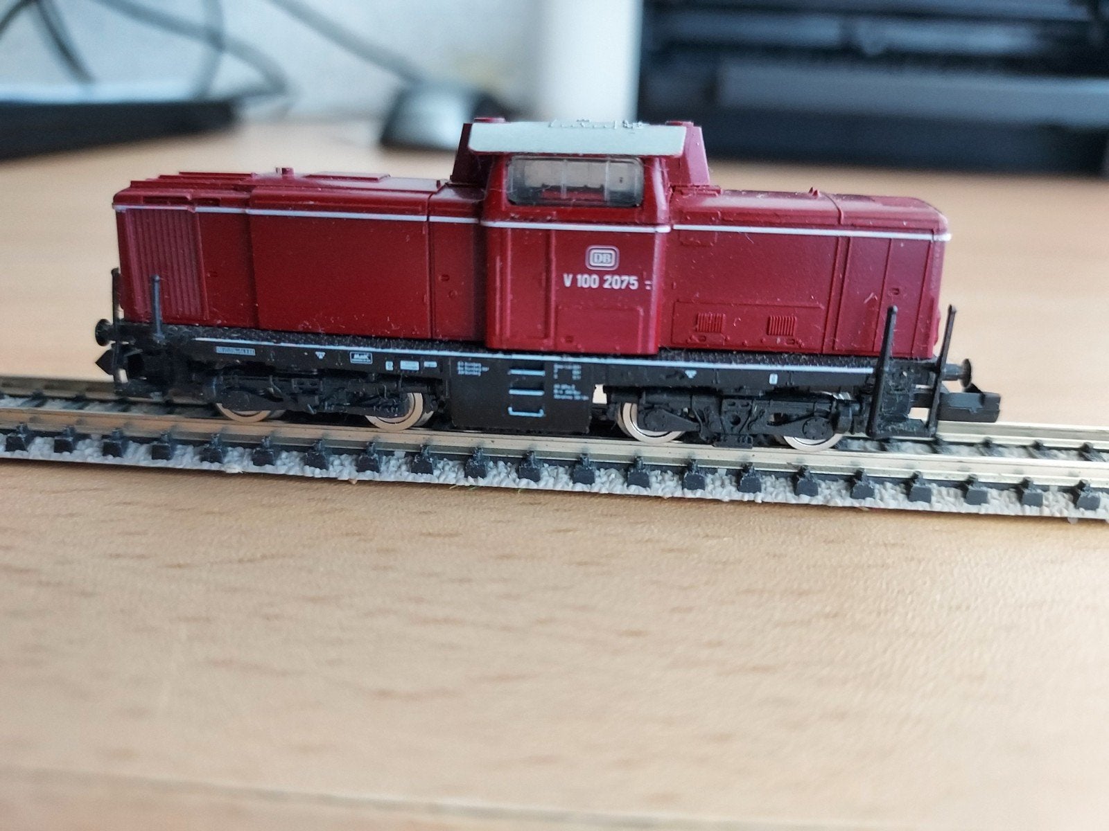 Fleischmann Locomotief V 100 2075 DB - Gebruikt, Hobby en Vrije tijd, Gebruikt, Fleischmann, Ophalen of Verzenden, Gelijkstroom