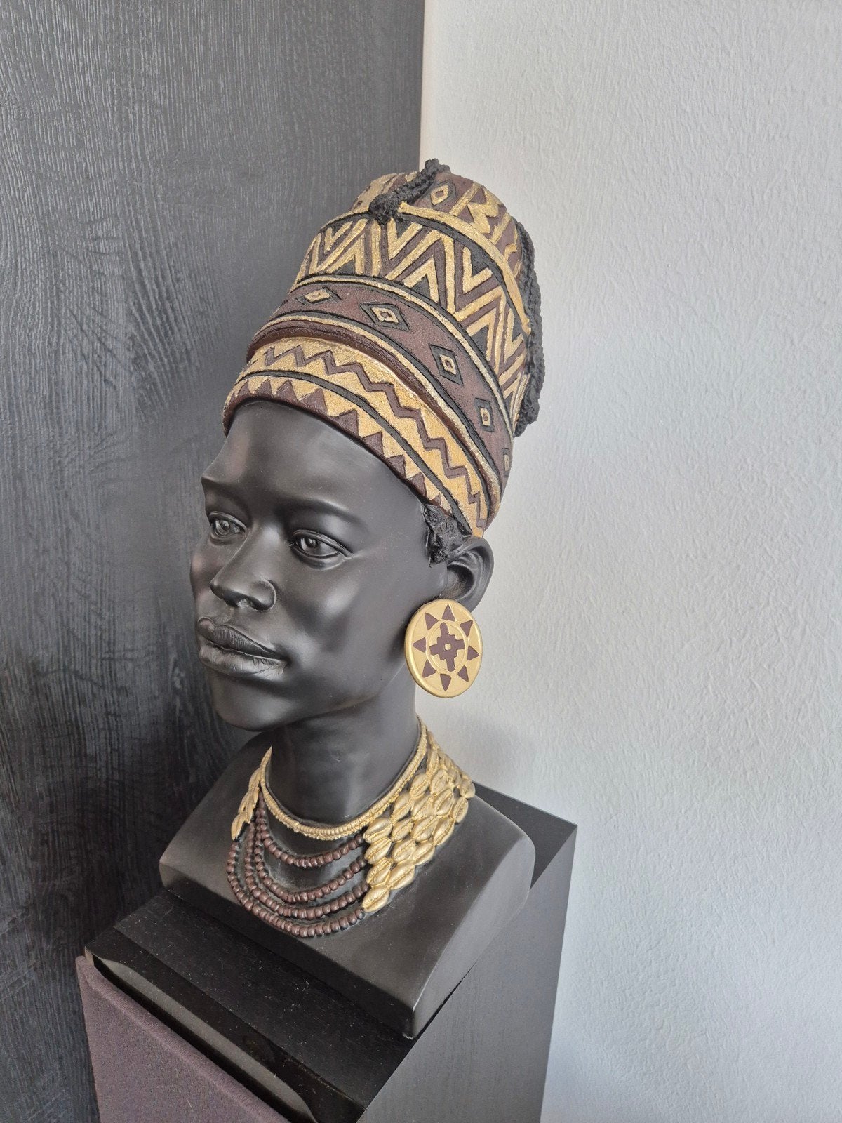 Afrikaanse dame, Antiek en Kunst, Kunst | Beelden en Houtsnijwerken, Ophalen
