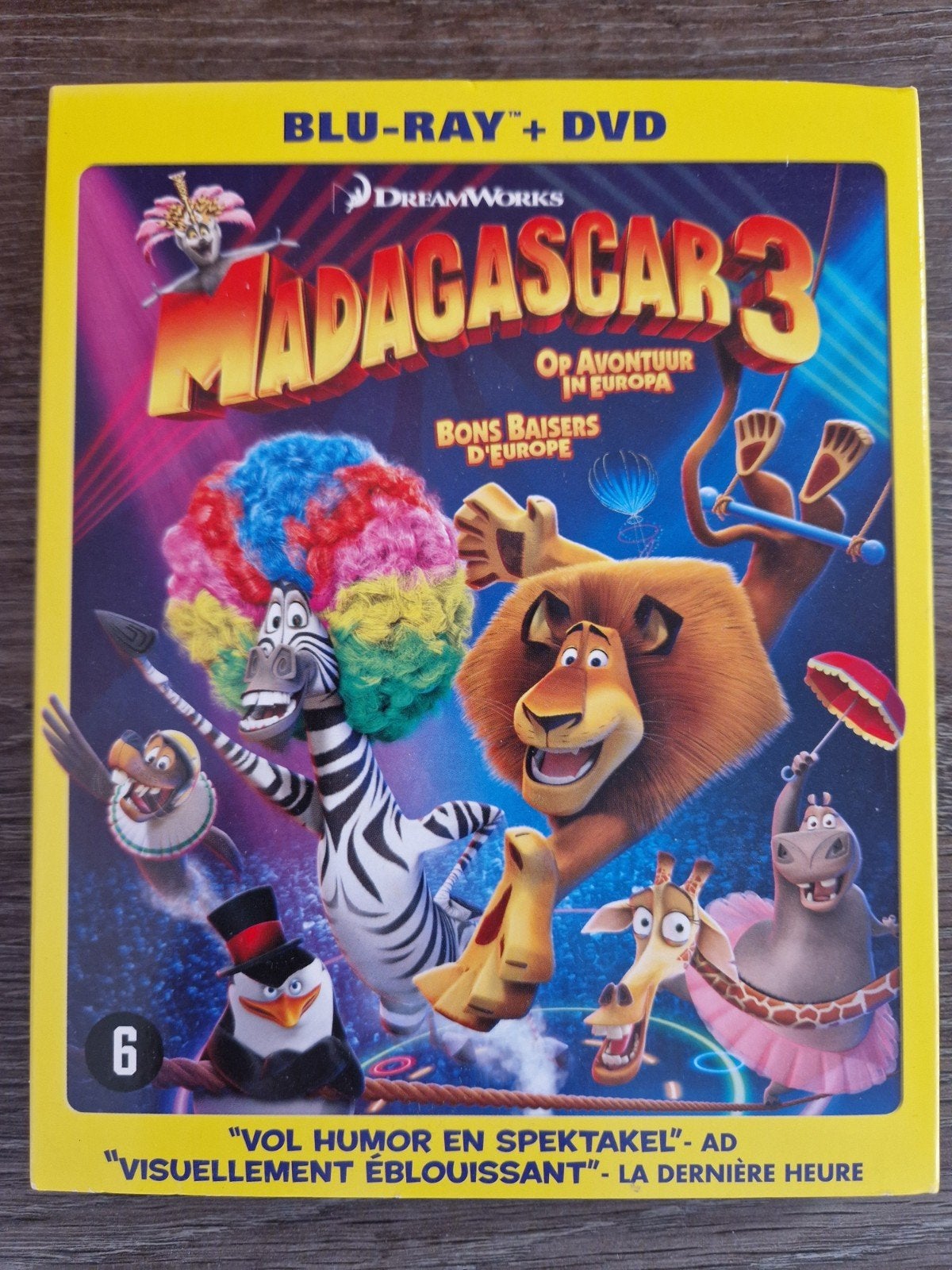 Madagascar 3 (2012) blu-ray + dvd, Nederlands, Film, Ophalen of Verzenden, Blu-ray