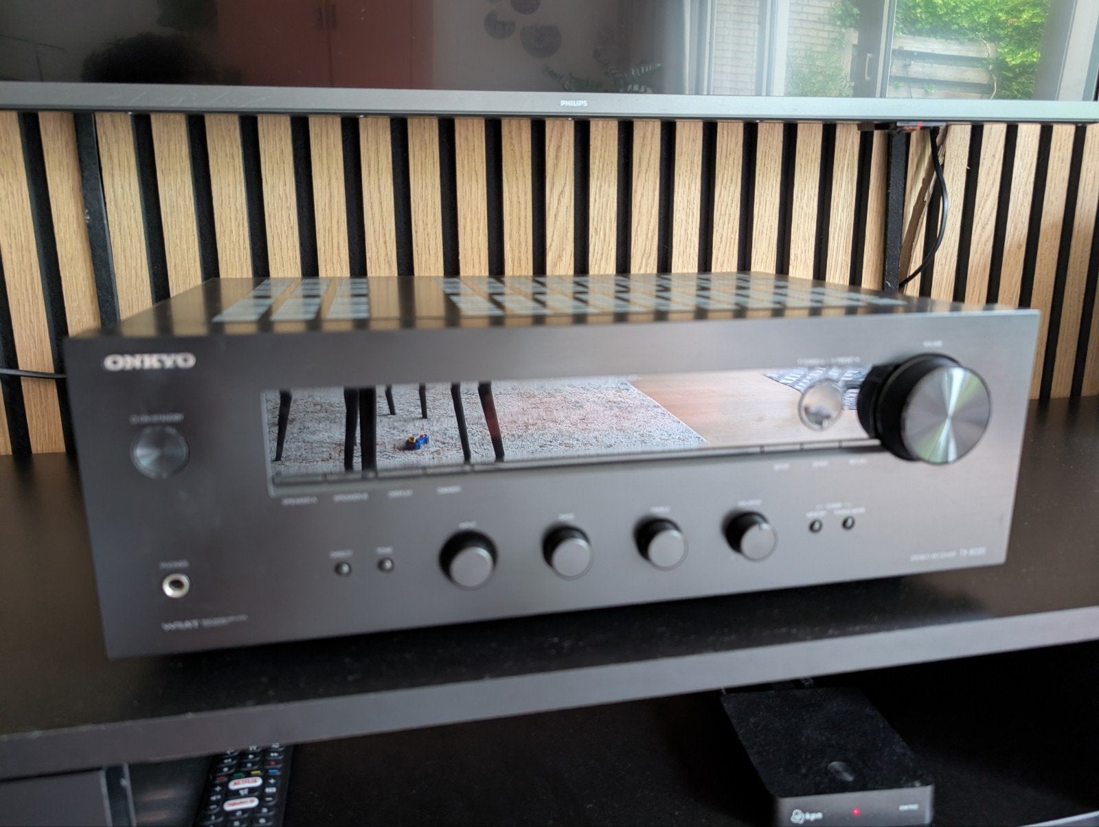 Onkyo TX-8020 Stereo Receiver Versterker, Ophalen of Verzenden, Zo goed als nieuw, 60 tot 120 watt, Stereo
