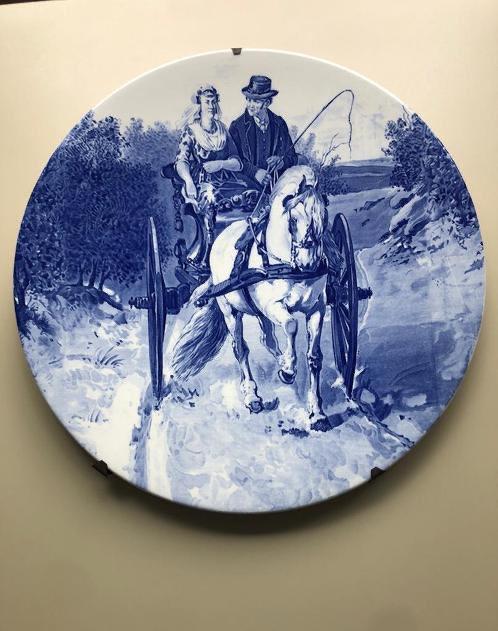 Delfs Blauw wandbord, Antiek en Kunst, Antiek | Wandborden en Tegels, Ophalen
