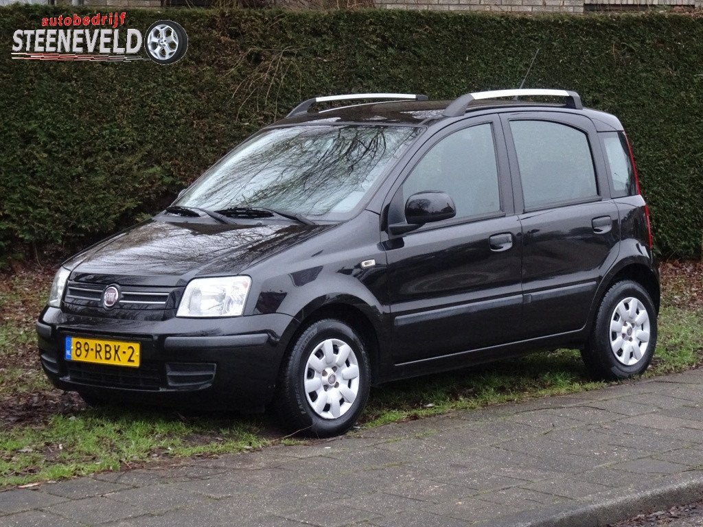 Fiat Panda 1.2 Edizione Cool met Radio en Airco (bj 2011), Auto's, Euro 5, Gebruikt, 1242 cc, Zwart