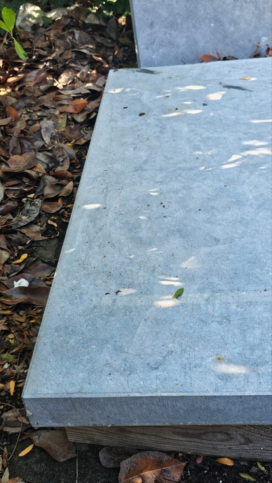 2 Blauwsteen Arduin Tabletten, keukentablet, tafel, tuin, Ophalen, Gebruikt, Blauw, 100 tot 150 cm