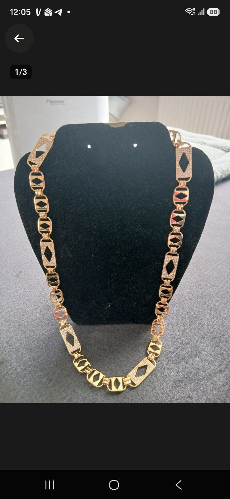18k gold plated ketting nieuw, Ophalen of Verzenden, Nieuw, Goud, Overige materialen