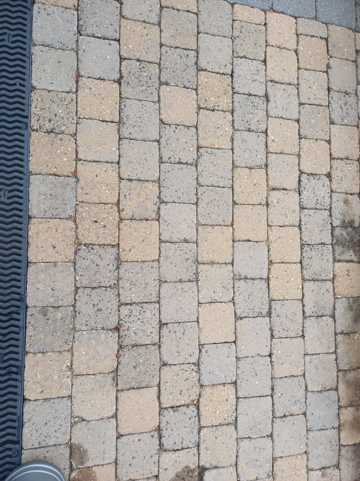 cobbelstones kobbelstones brons genuanceerd  +- 20m2, Ophalen, Gebruikt, 10 m² of meer, Beton
