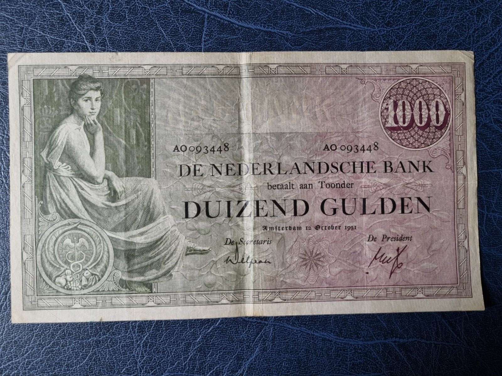 1000 gulden 1926 Grietje Seel, Ophalen of Verzenden, 1000 gulden