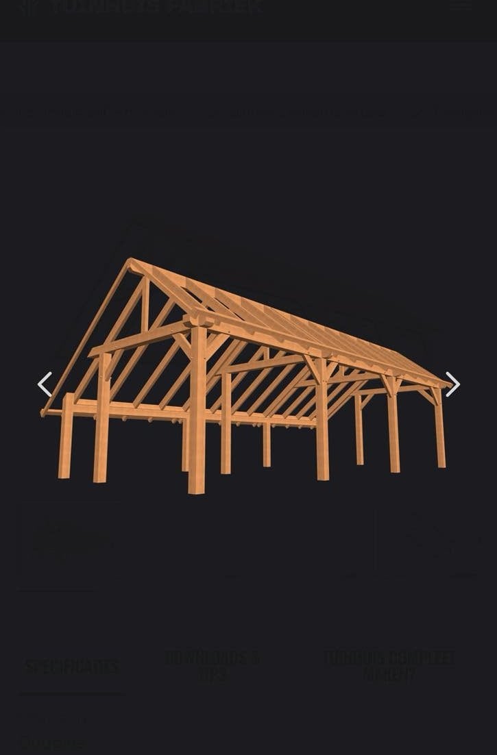 Kapschuur douglas 9x4M 900x400, Ophalen, Zo goed als nieuw, Rechthoekig, Hout