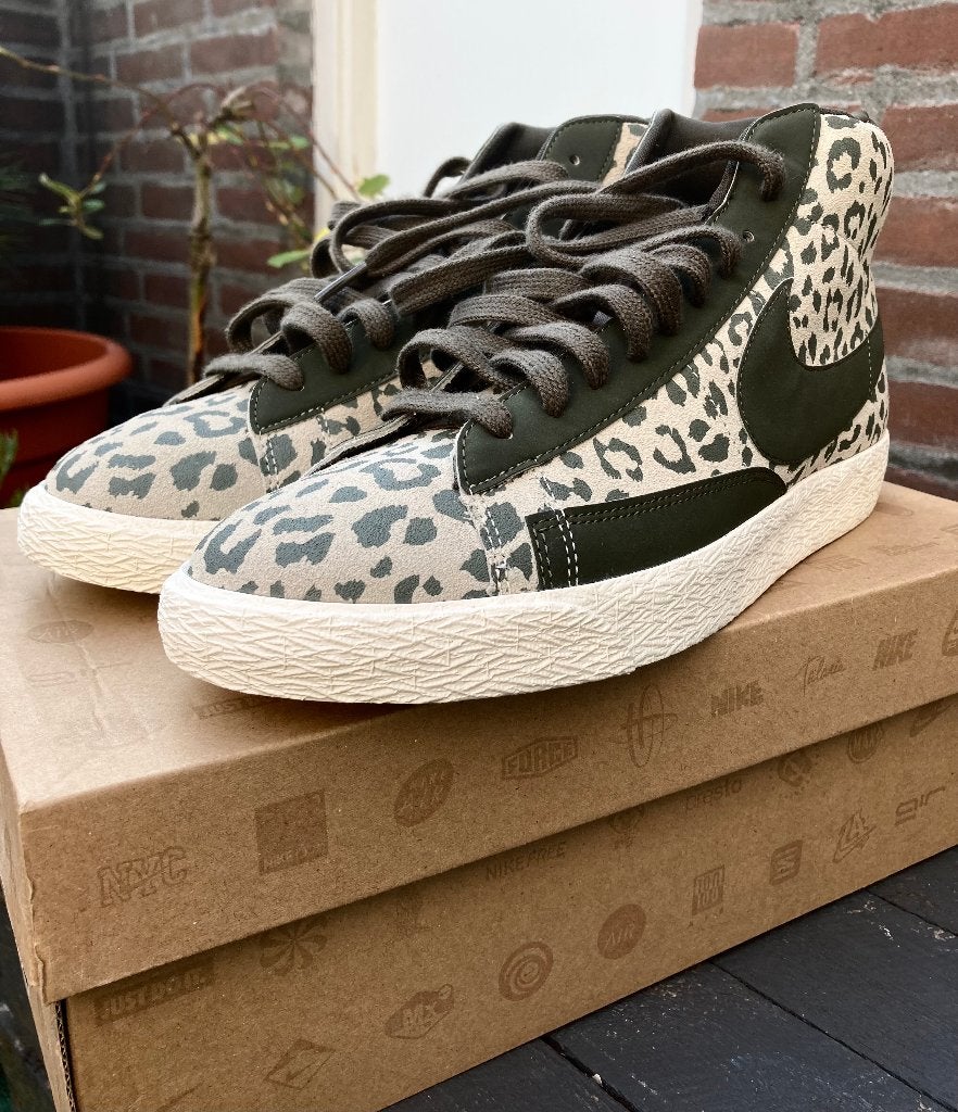Nike blazer mid retro animal leopard 2010 43 new ds, Overige kleuren, Verzenden, Nike, Nieuw