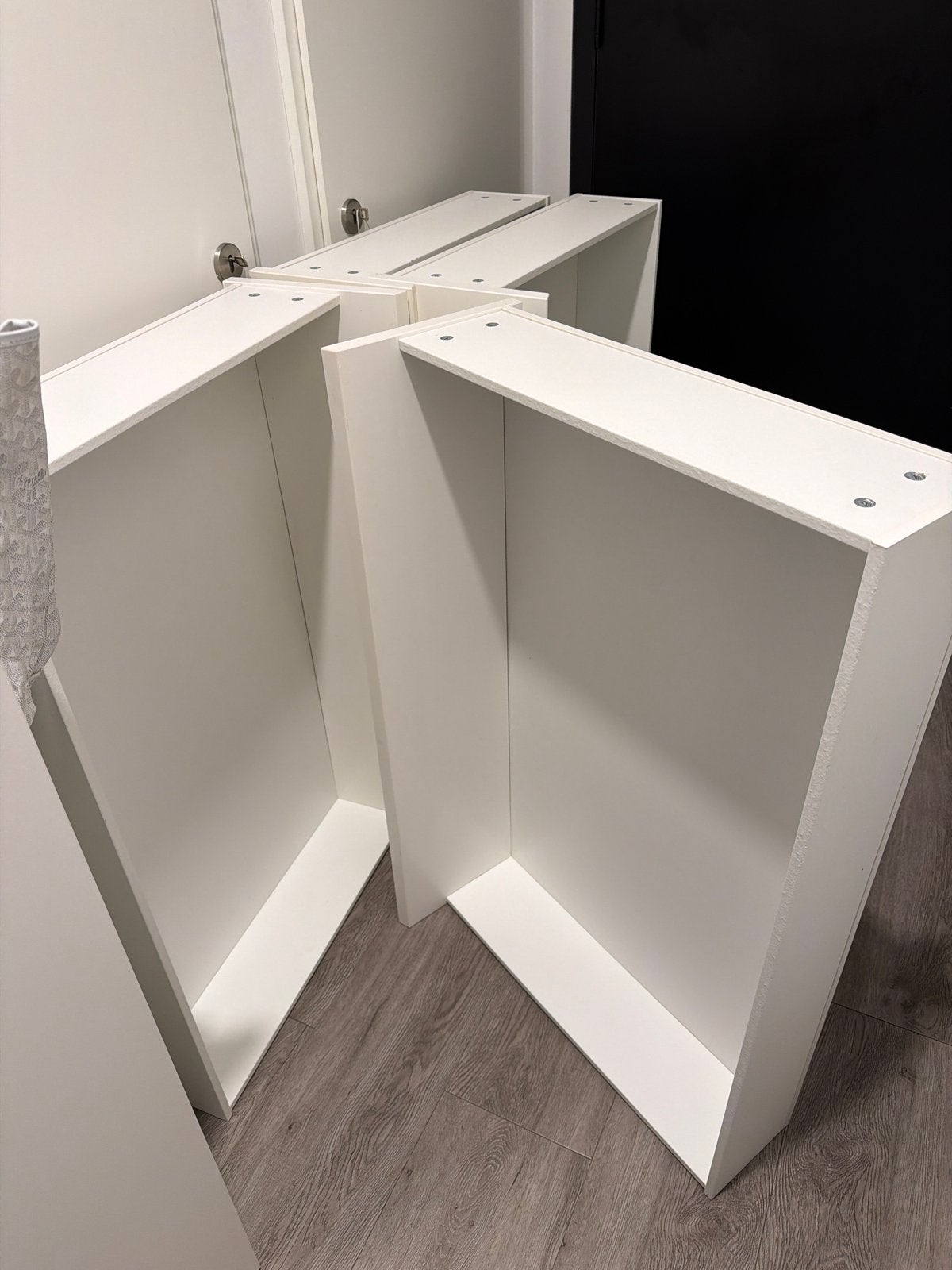 Ikea Malm bed Witte lades  met wieltjes (4 stuks), Ophalen, Gebruikt, 90 cm, Wit