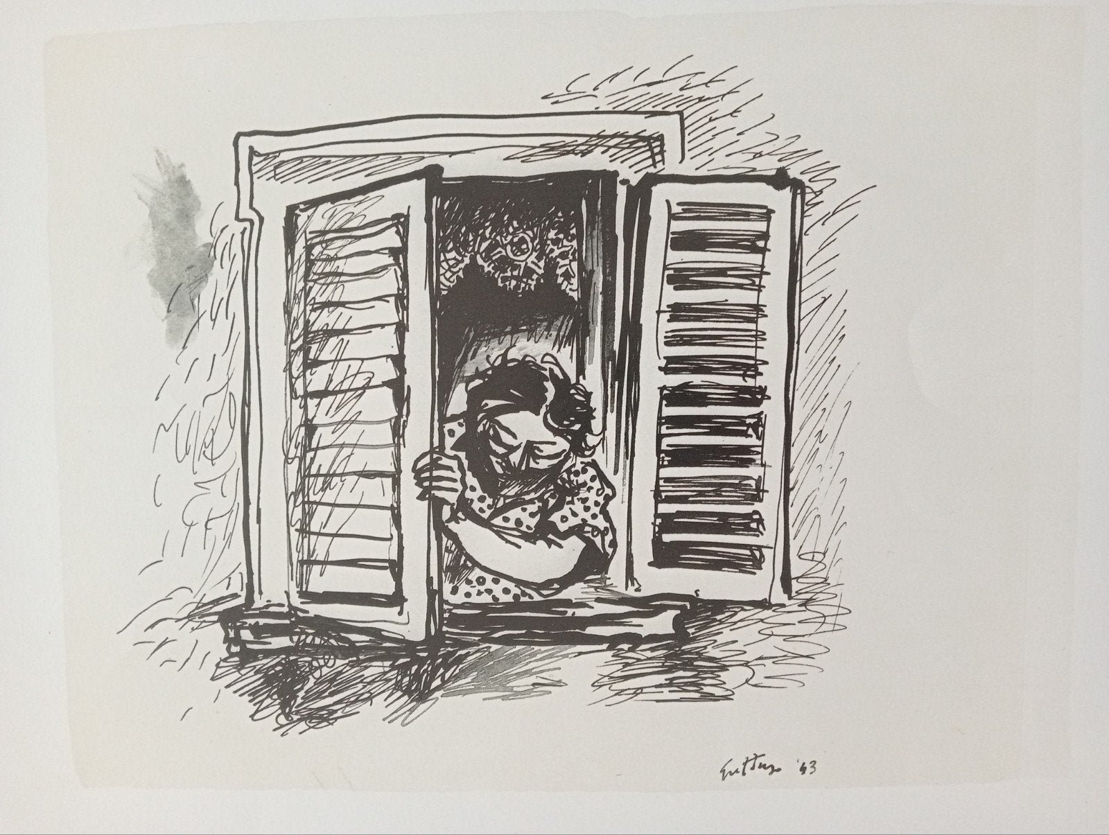 Renato Guttuso print jaren 60-80, Antiek en Kunst, Ophalen of Verzenden
