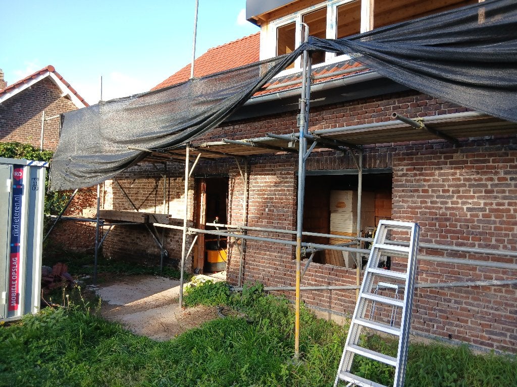Complete steiger, Doe-het-zelf en Verbouw, Ophalen, Gebruikt, Gevelsteiger, 5 meter of hoger