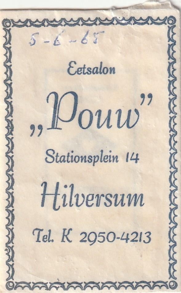 Suikerzakje #1451 : Pouw Hilversum, Verzenden, Nederland