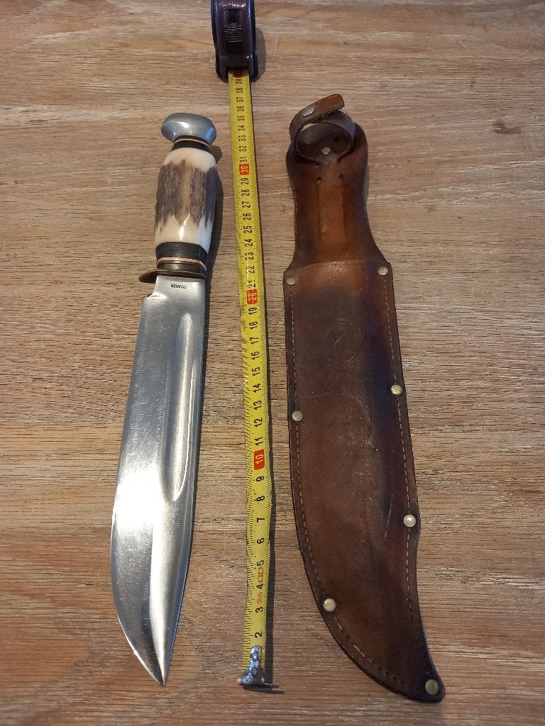 Vintage bowie mes, Ophalen of Verzenden, Landmacht, Nederland, Mes of Dolk