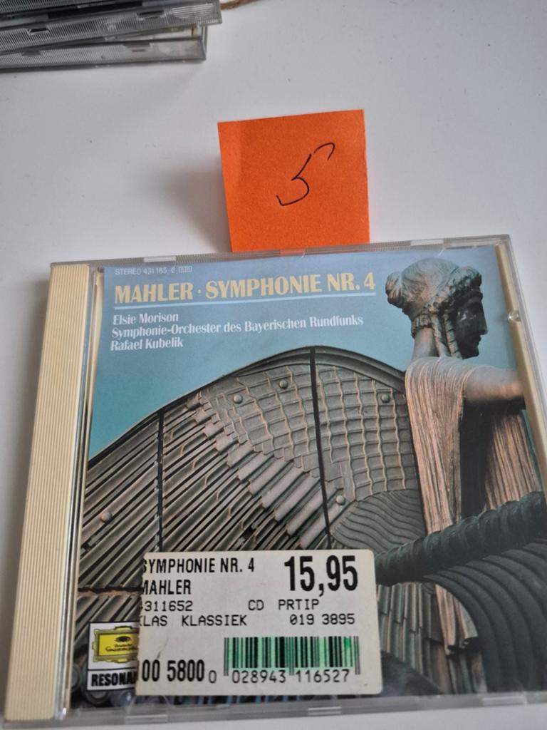 Mahler: Symfonie Nr. 4 - Rafael Kubelik CD, Ophalen of Verzenden, Romantiek, Gebruikt, Orkest of Ballet