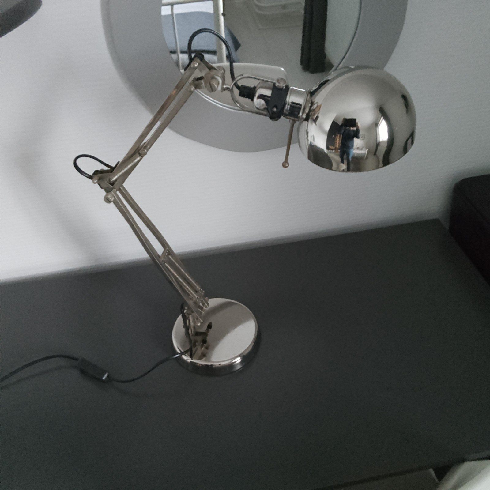 Bureau lamp, Ophalen
