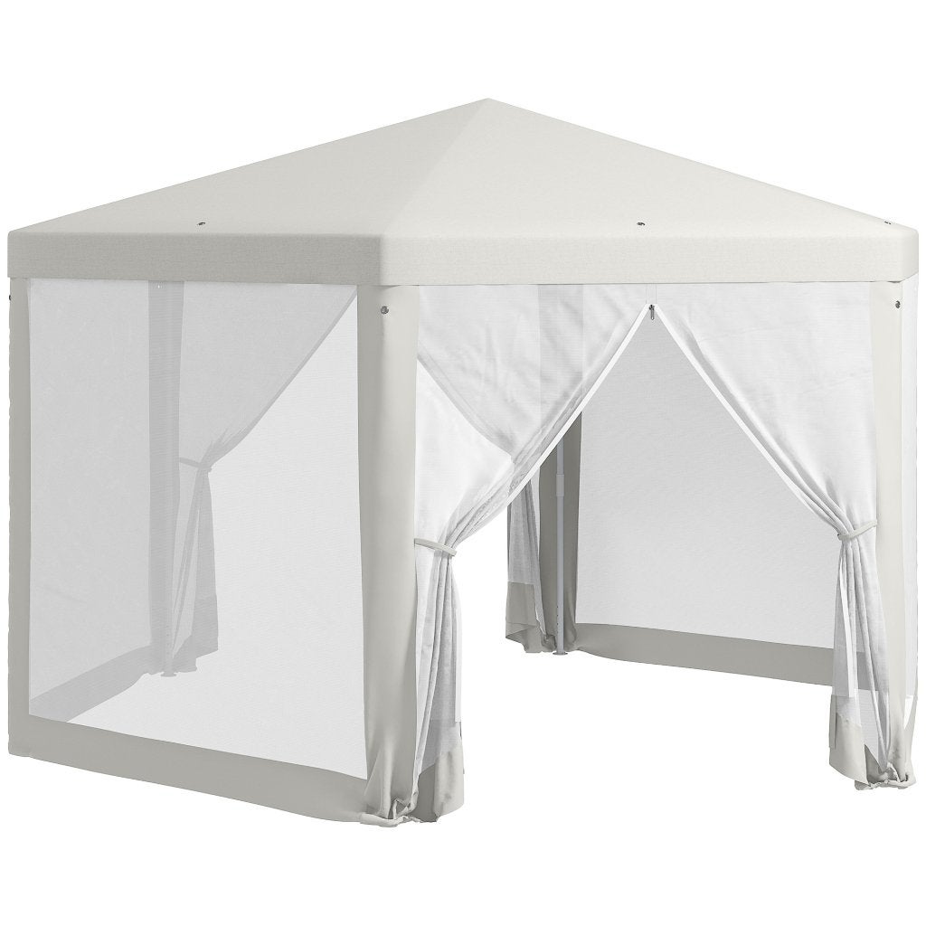 Partytent, Paviljoen, 4x4, Easy-up, Met Zijwanden, Crème, Tuin en Terras, Partytenten, Partytent, Nieuw, 4 tot 6 meter, 2 meter of meer