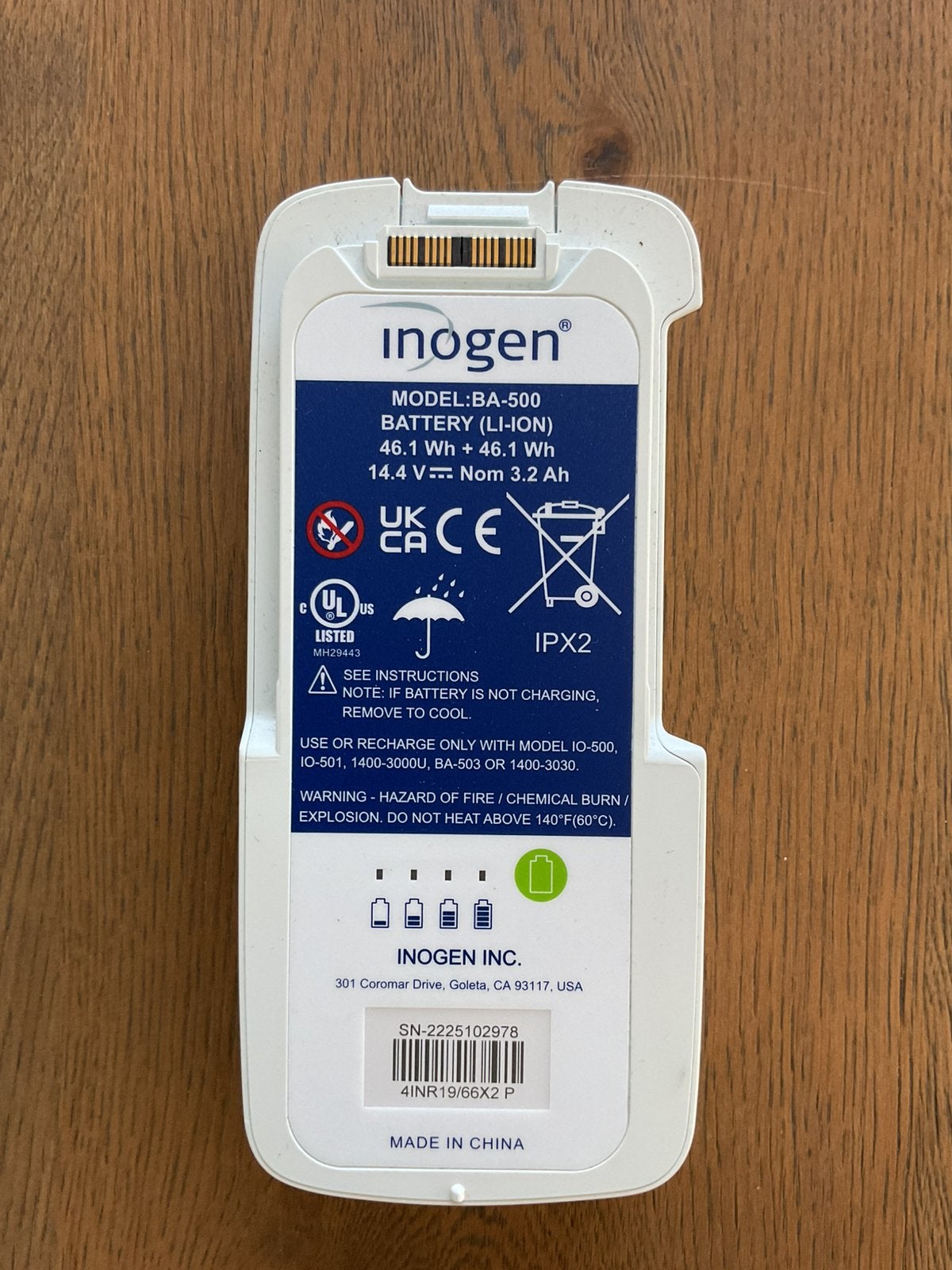 Accu Inogen g5, Ophalen of Verzenden, Nieuw