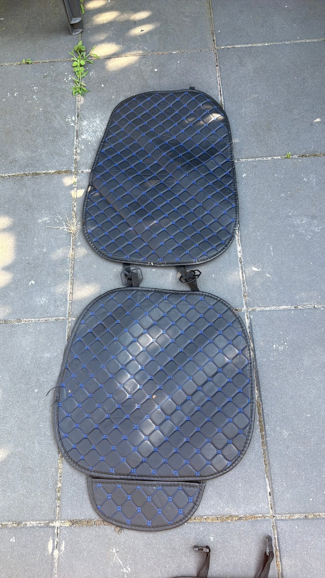 Auto Stoelhoezen - Zwart met Blauw Stiksel, Ophalen of Verzenden, Gebruikt