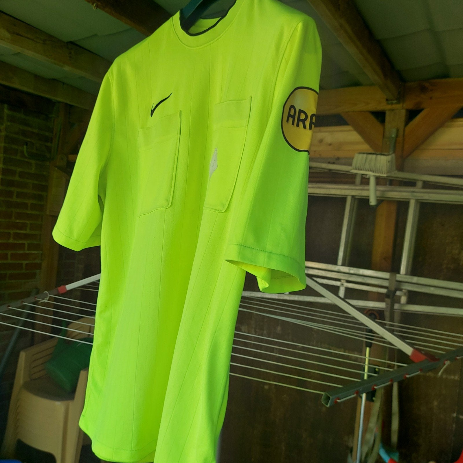 Nike knvb scheidsrechters shirt, Geel, Nike, Overige maten, Ophalen of Verzenden