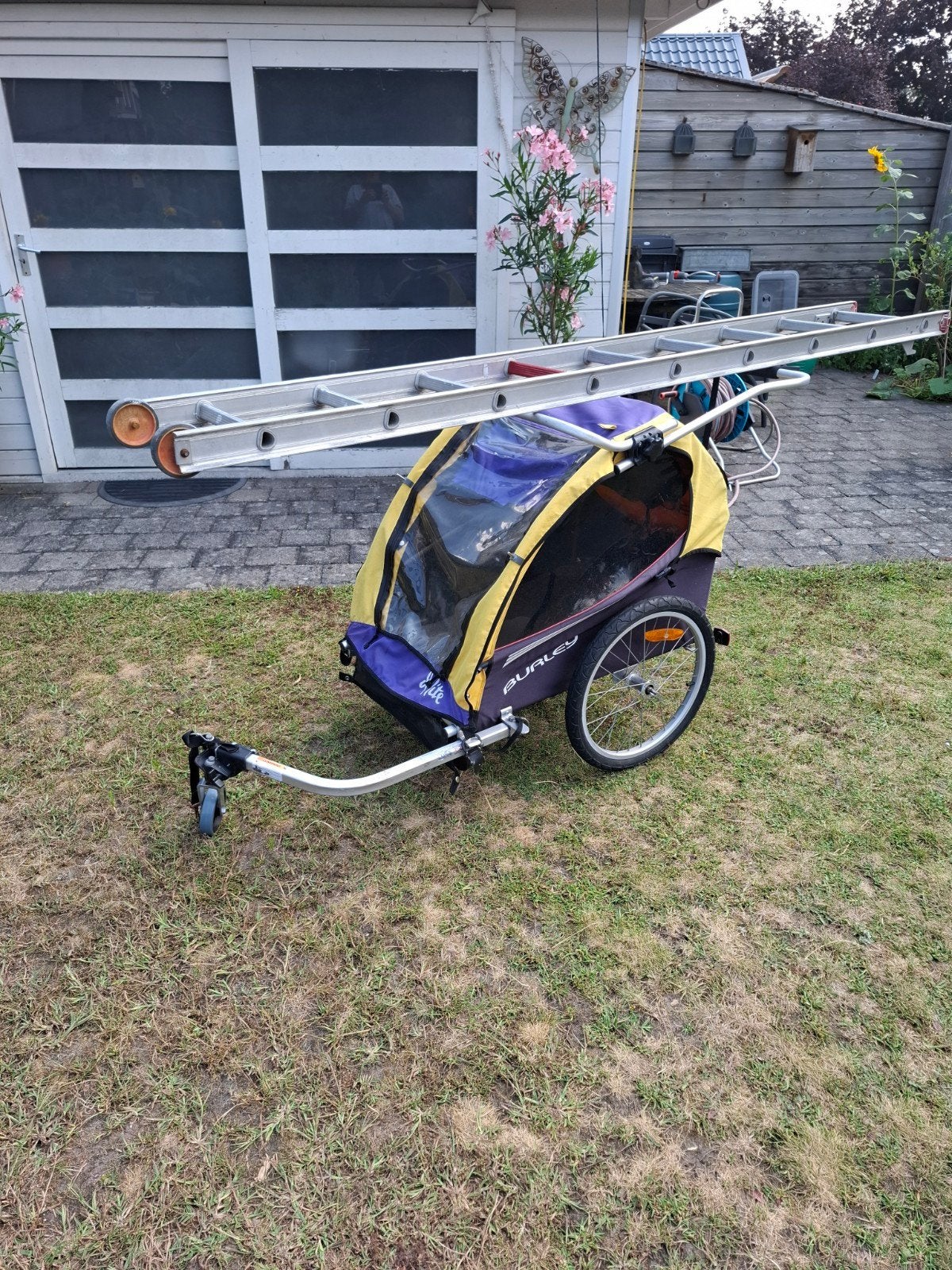 Burley D' lite fietskar voor kind of huisdier of bagagerek, Ophalen, Gebruikt, 20 tot 40 kg, Hondenkar