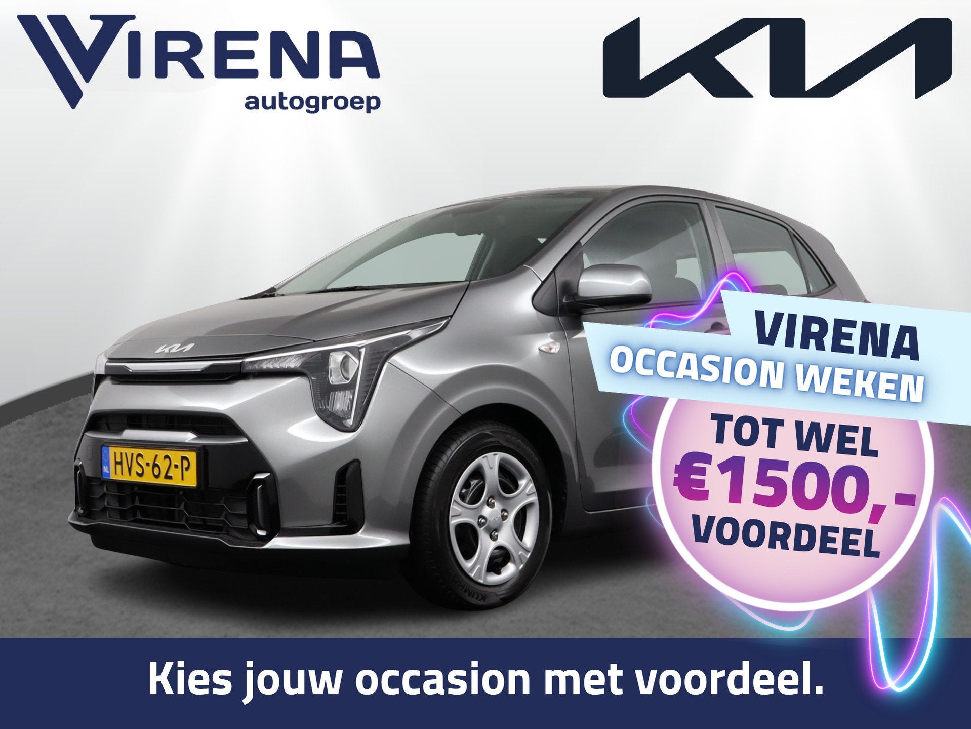 Kia Picanto 1.0 DPI DynamicLine Apple Carplay/Android Auto -, Voorwielaandrijving, Dealer onderhouden, Stof, Met garantie (alle)