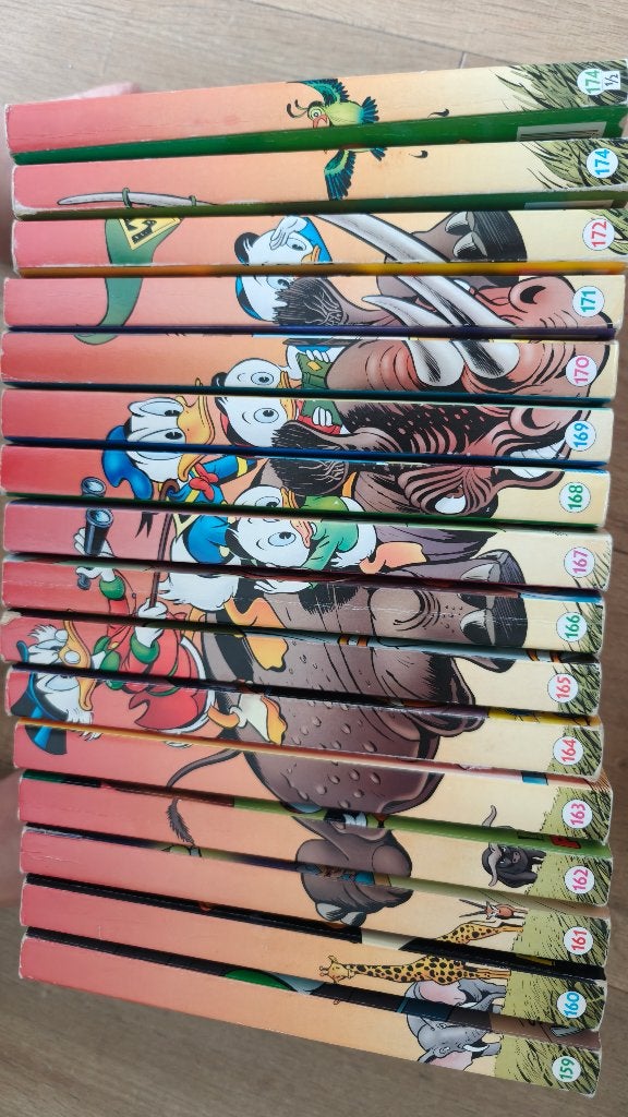 donald duck pocket 159-174, Meerdere stripboeken, Ophalen of Verzenden, Gelezen, Donald Duck