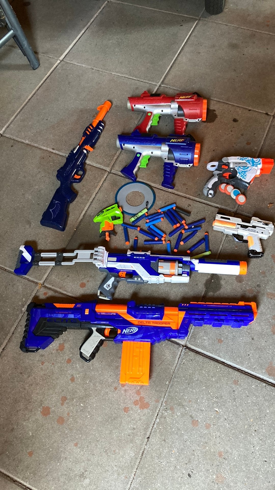 Grote Nerf Blaster Collectie met Accessoires en Darts, Ophalen, Gebruikt