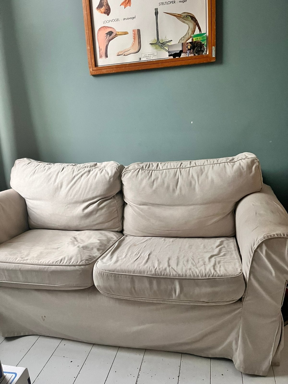 Ikea ektorp bank, Huis en Inrichting, Banken | Bankstellen, Ophalen, Gebruikt, Tweepersoons, 75 tot 100 cm