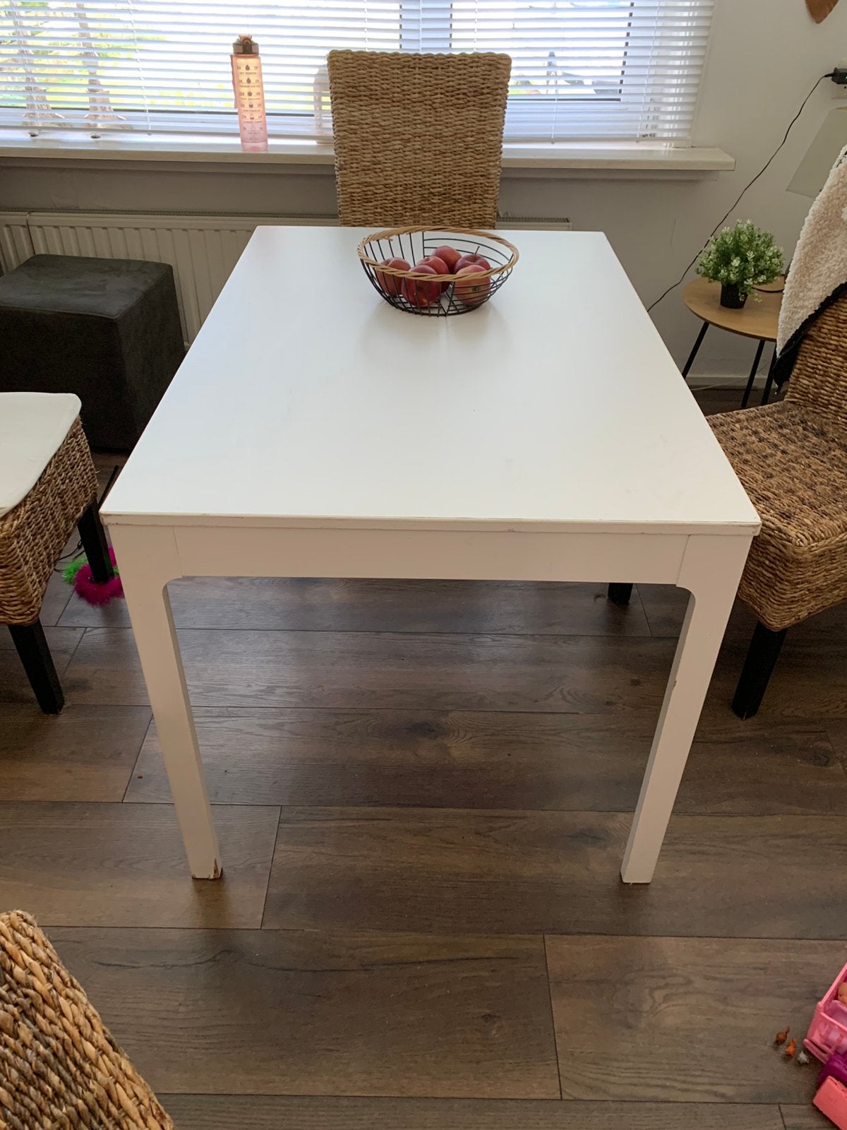 Eettafel wit, Ophalen, Gebruikt, Rechthoekig, 50 tot 100 cm