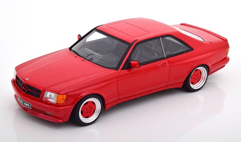 Ottomobile Mercedes-Benz W126 560 SEC Wide Body Signal Red, Hobby en Vrije tijd, Modelauto's | 1:18, Ophalen, Nieuw, OttOMobile