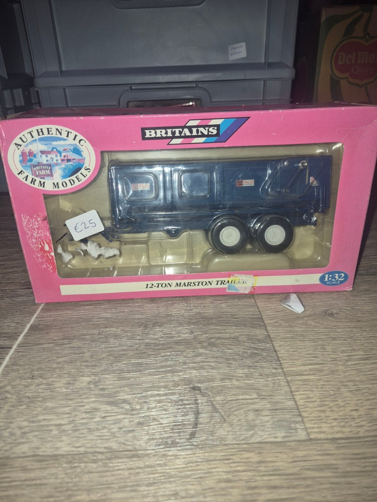 Britains 12-Ton Marston Trailer - Schaal 1:32, Britains, Tractor of Landbouw, Ophalen of Verzenden, Onbekend adres