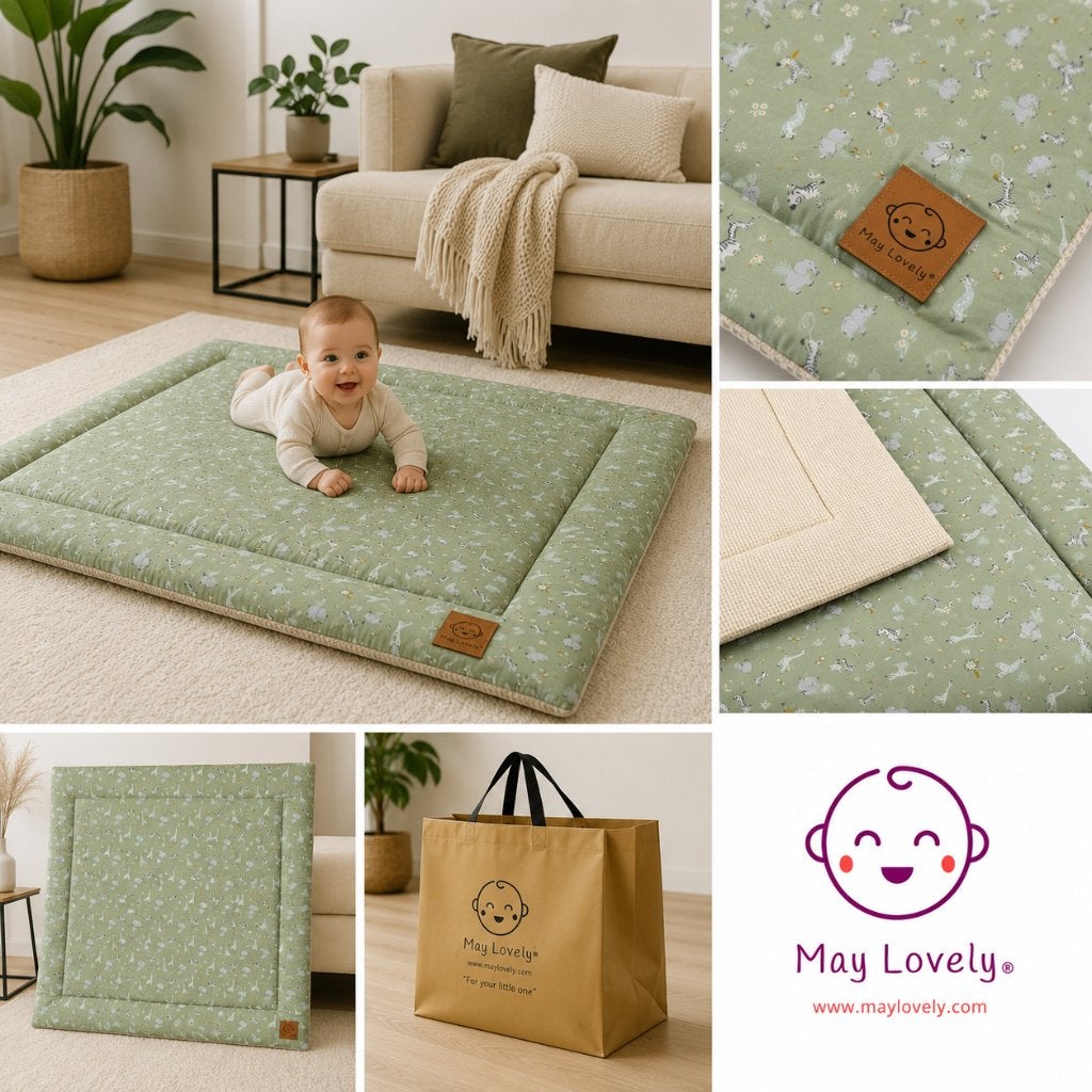 May Lovely® - Speelkleed Baby – Safari –150x120 cm - Nieuw, Ophalen of Verzenden, Nieuw