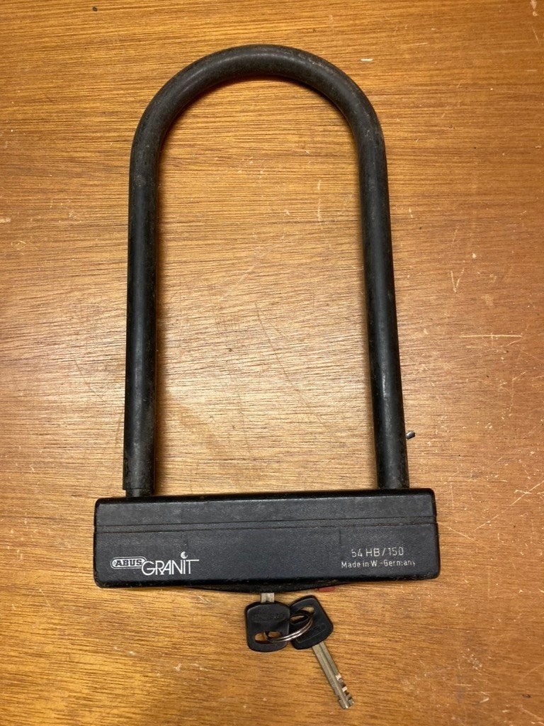 Motorslot Abus Granit 54HB/150 beugelslot bromfietsslot slot, Ophalen of Verzenden, Zo goed als nieuw