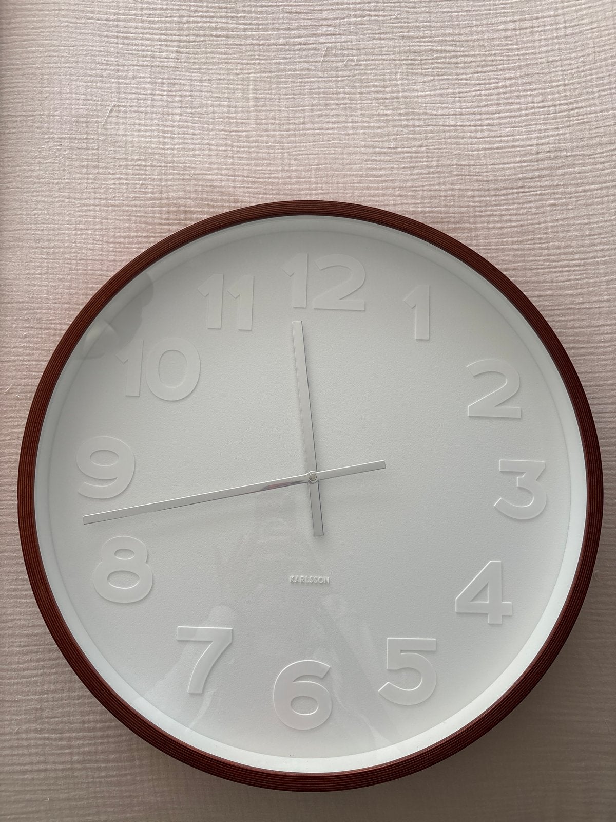 Klok Karlsson, Ophalen, Wandklok, Wit, Stil uurwerk