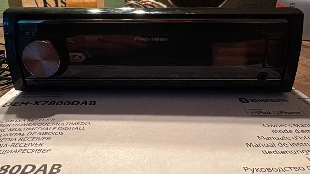 Pioneer DEH-X7800DAB Autoradio Bluetooth DAB+ Compleet, Ophalen of Verzenden, Zo goed als nieuw
