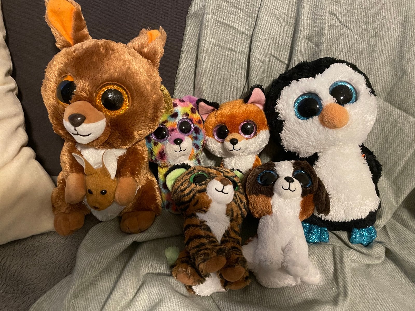Grote collectie knuffels, waaronder Ty Beanie Boos, Gebruikt, Overige karakters, Ophalen of Verzenden, Klein (minder dan 20 cm)