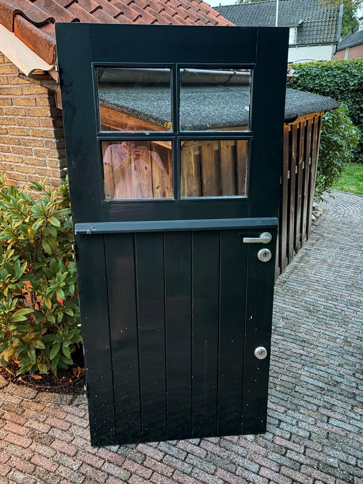Buitendeur | hardhout | 184,5 x 87 cm, Ophalen, Gebruikt, 80 tot 100 cm, Minder dan 200 cm