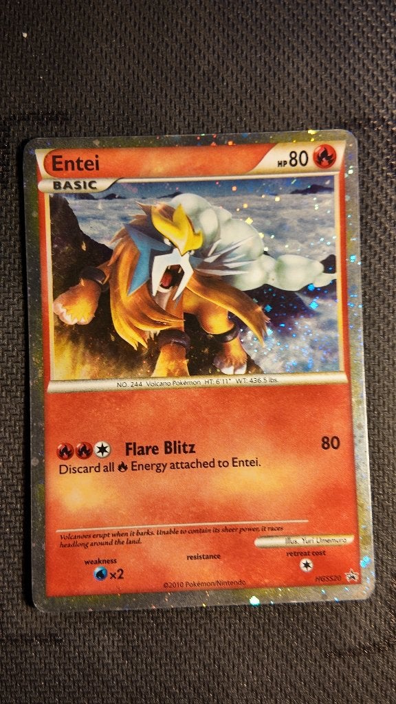 Entei HGSS20 HGSS Black Star Promos | Pokemon kaart, Ophalen, Zo goed als nieuw, Losse kaart, Foil