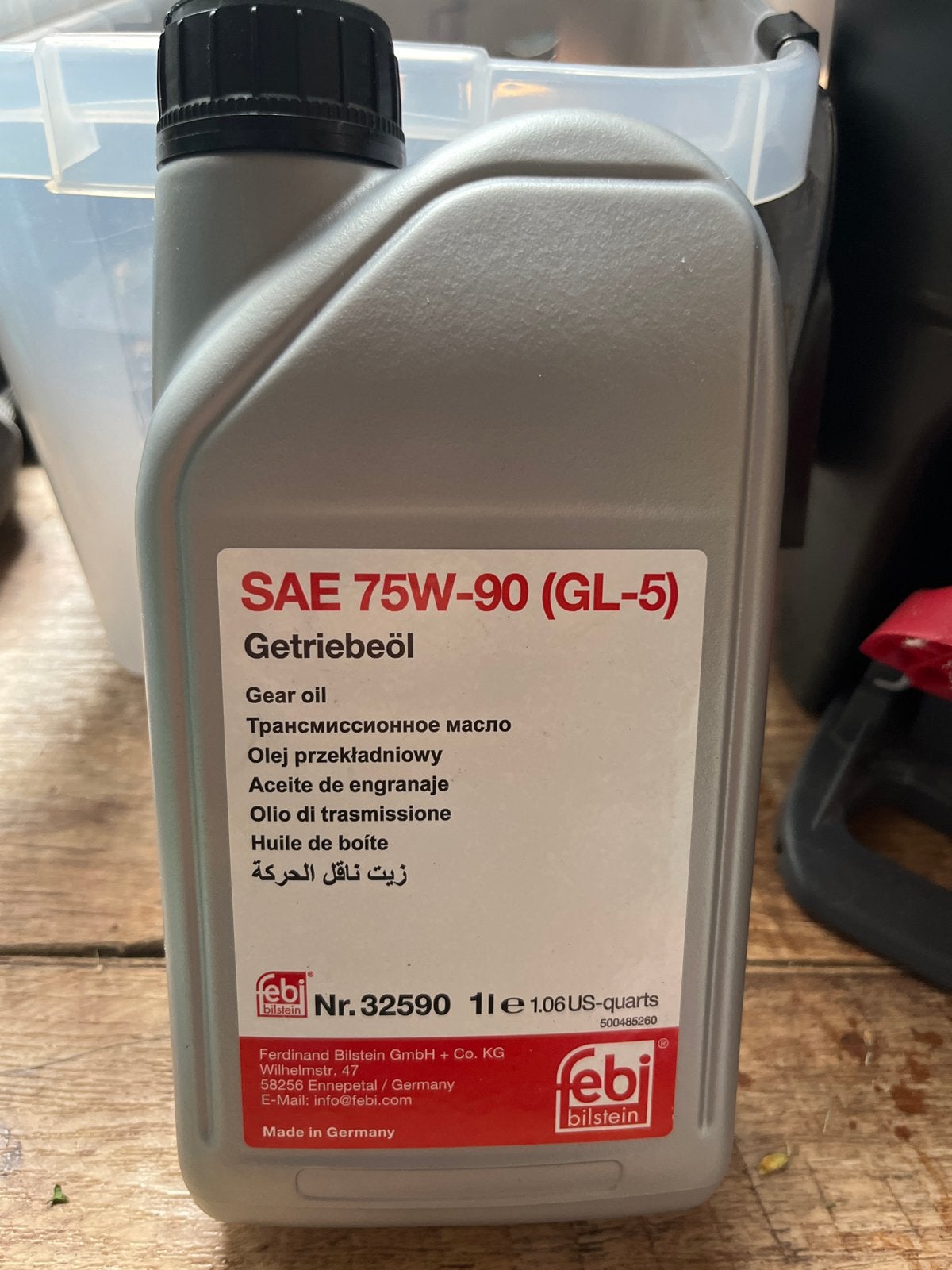 Febi Bilstein GL 5 75W90 Transmissieolie 1L, Ophalen of Verzenden, Nieuw, Universele onderdelen