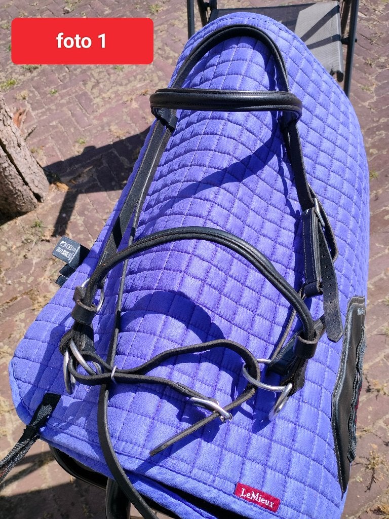Diverse hoofdstellen/ bitloos/ bit en kaptoom, Dieren en Toebehoren, Ophalen of Verzenden, Zwart, Zacht onderlegd, Full