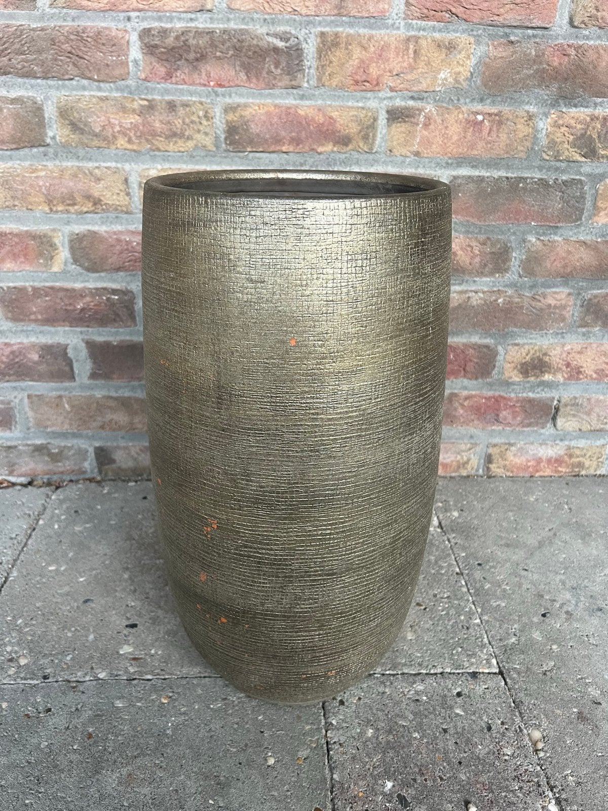 Bela Arte bloempot goud, Ophalen, Overige materialen, Gebruikt, Rond