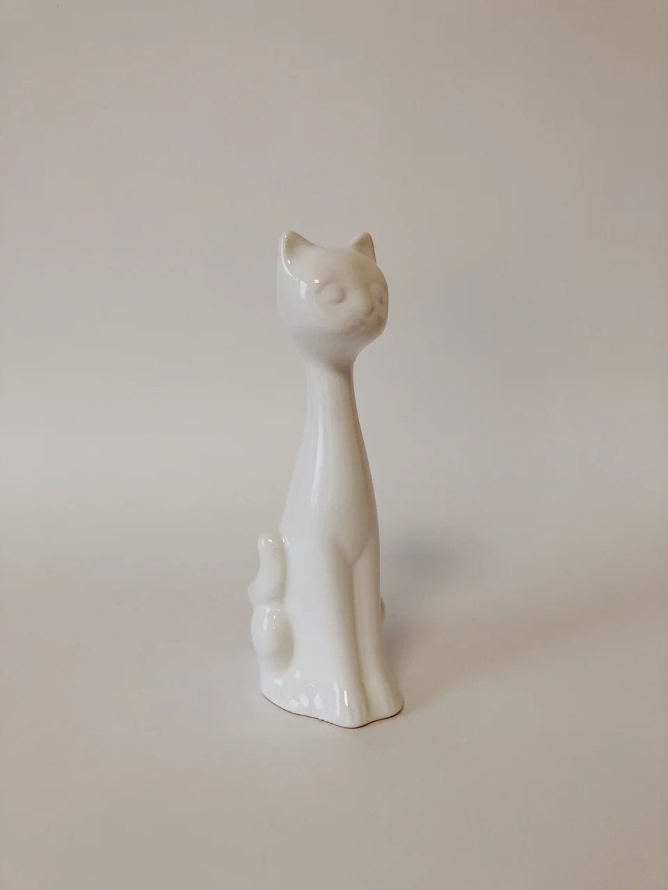 VINTAGE KERAMIEKEN BEELD | POES, Ophalen of Verzenden, Zo goed als nieuw, Dier