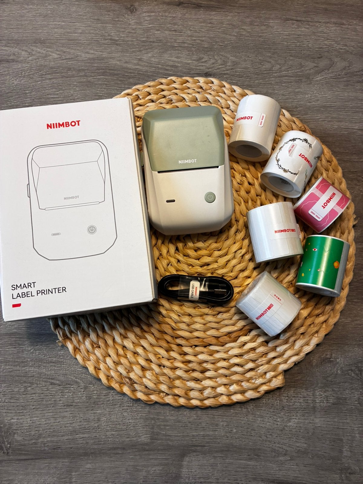 Niimbot B1 thermische printer + etiketten, Computers en Software, Labelprinters, Ophalen of Verzenden, Gebruikt, Etiket
