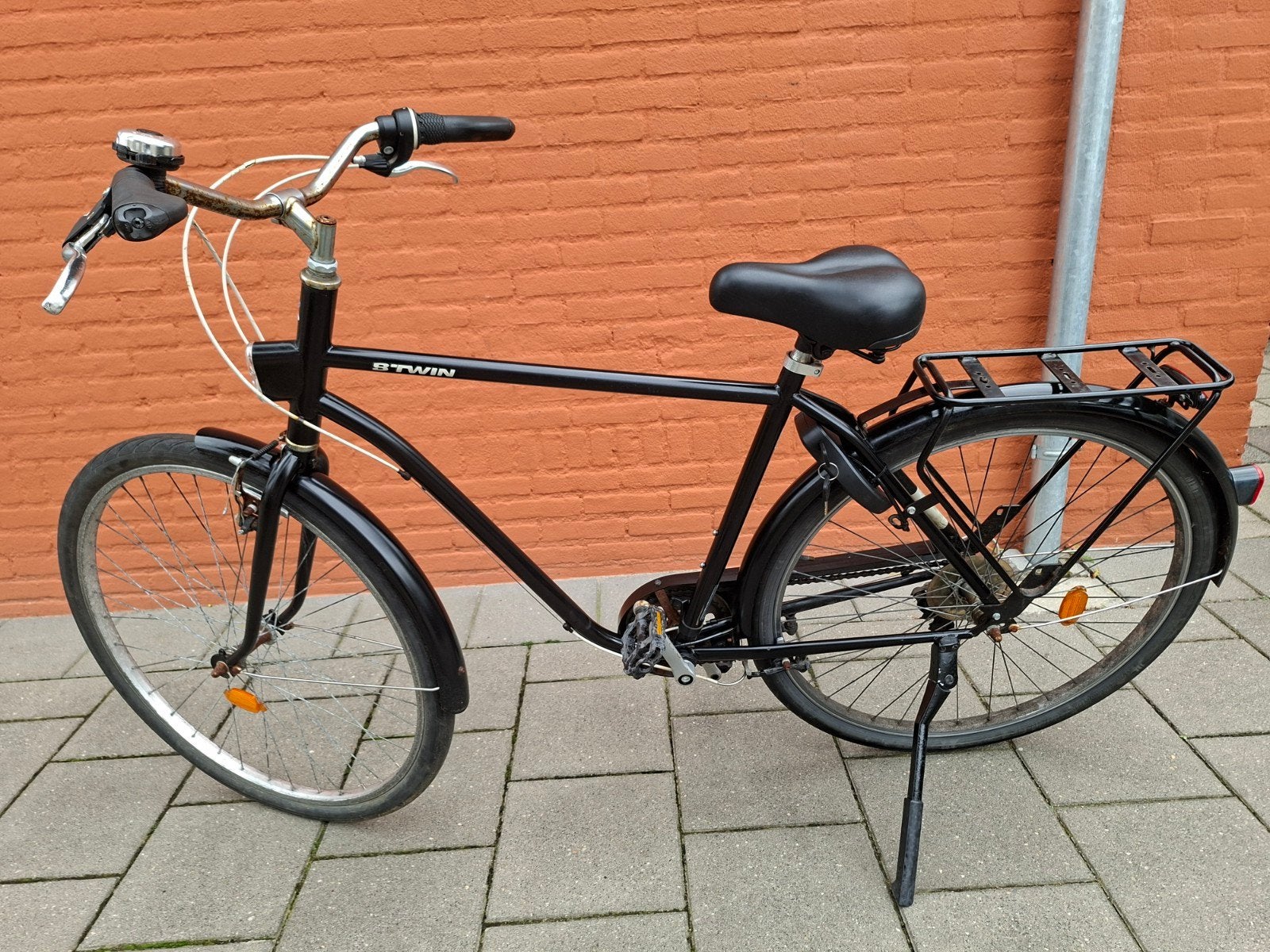 b twin  heren fiets 7 versnellingen, Ophalen, Gebruikt, Overige merken, Versnellingen