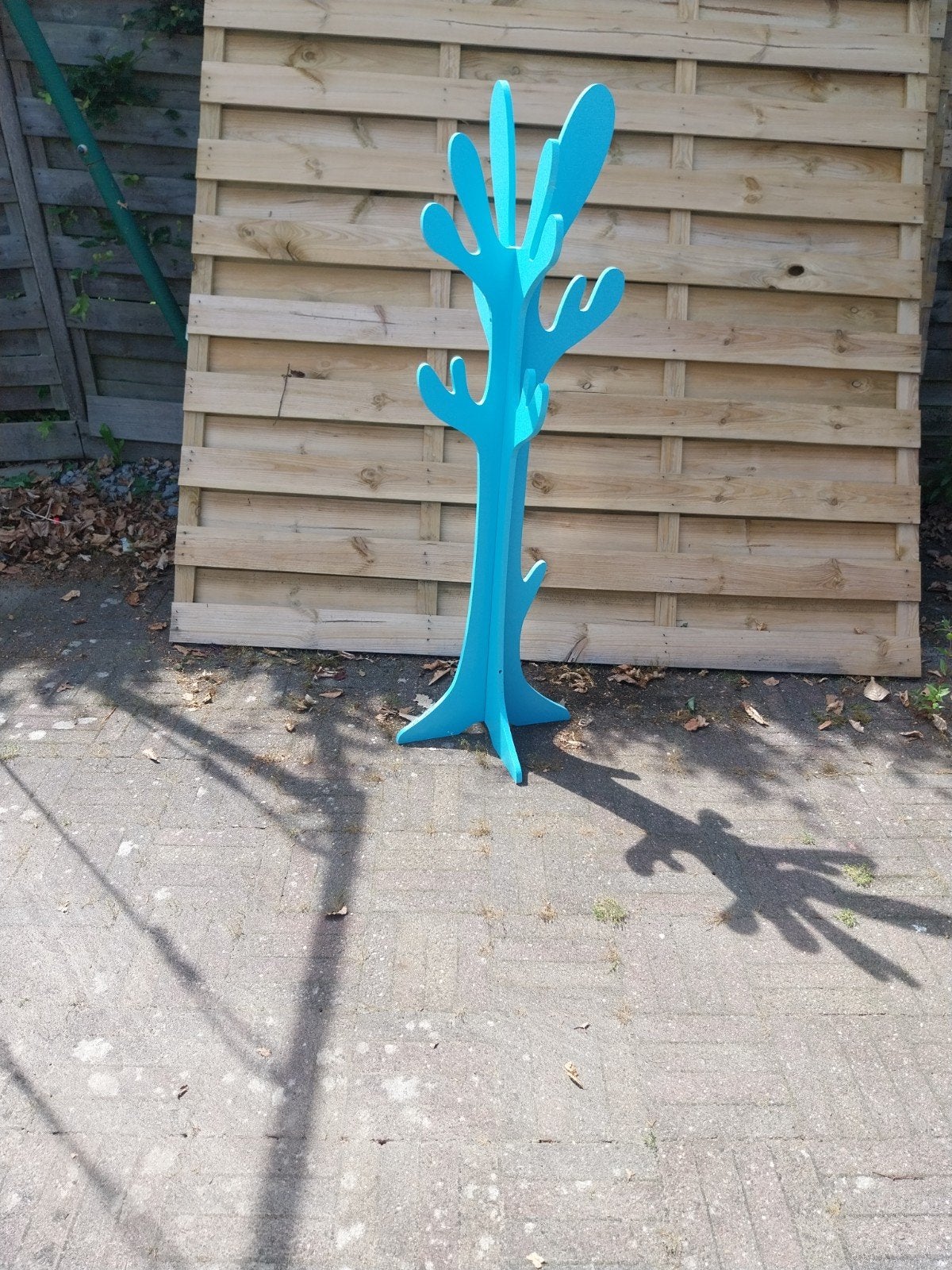 Leuke blauwe kapstok in boomvorm, Ophalen, Gebruikt, 100 tot 150 cm, Staande kapstok