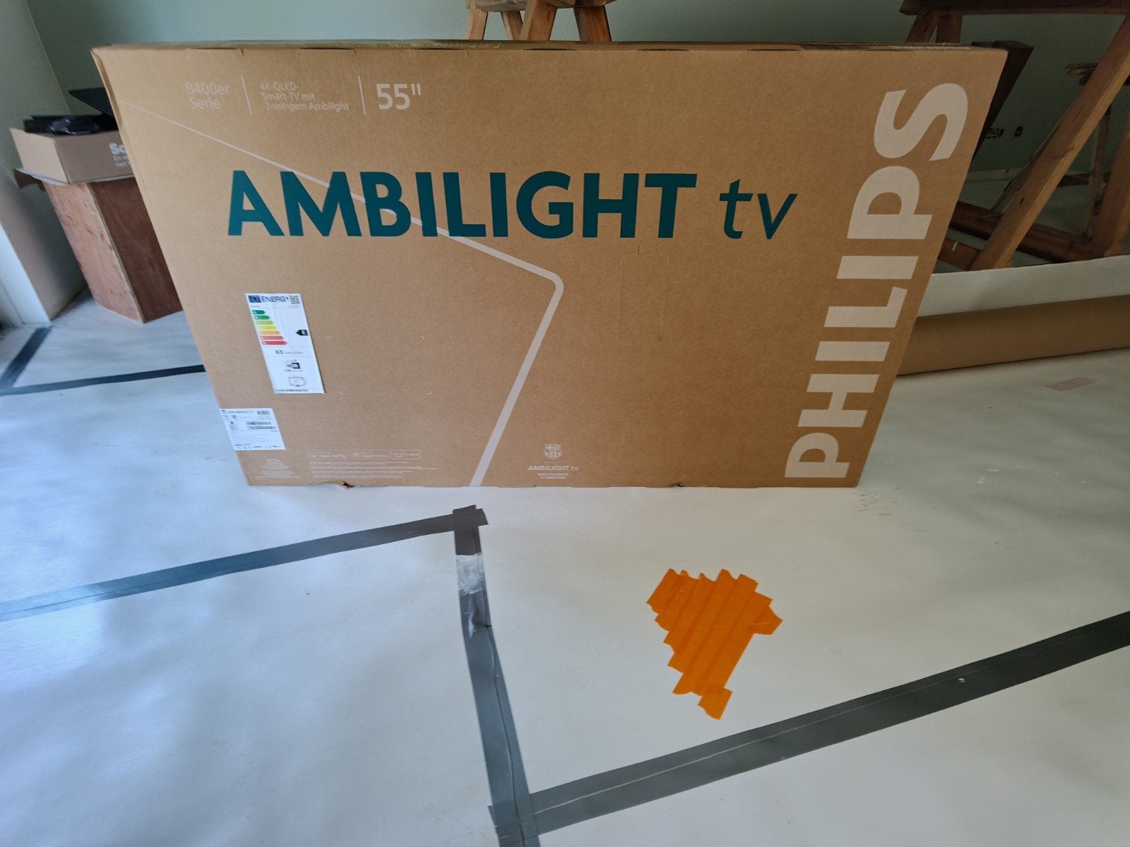 [Nieuw] Philips 55" 4K QLED Ambilight TV, Ophalen, Philips, QLED, 50 Hz