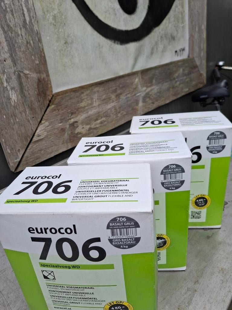 ONGEBRUIKT EUROCOL 706 VOEGMORTEL 5 EURO, Ophalen, Wandtegels, Nieuw, Minder dan 20 cm
