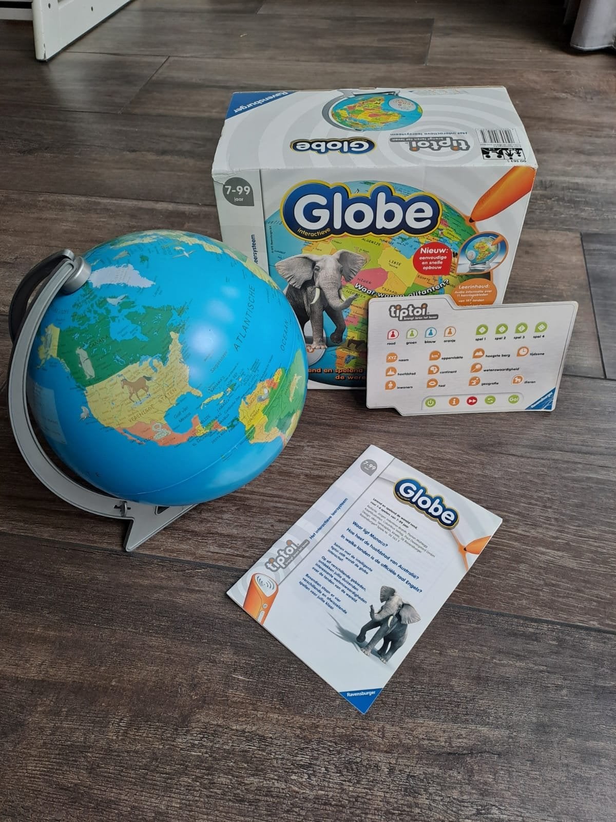 Tiptoi interactieve wereldbol (Globe), Educatief, Gebruikt, Kunststof, Ophalen of Verzenden