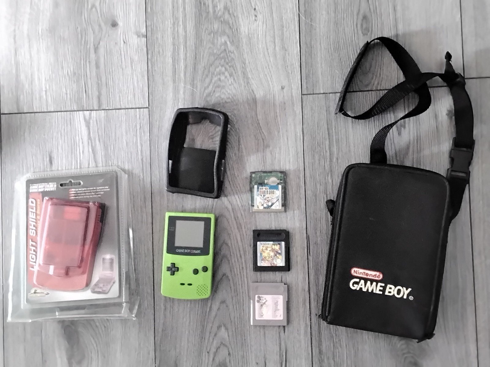 Gameboy color inclusief games en accessoires, Ophalen of Verzenden, Gebruikt, Game Boy Color