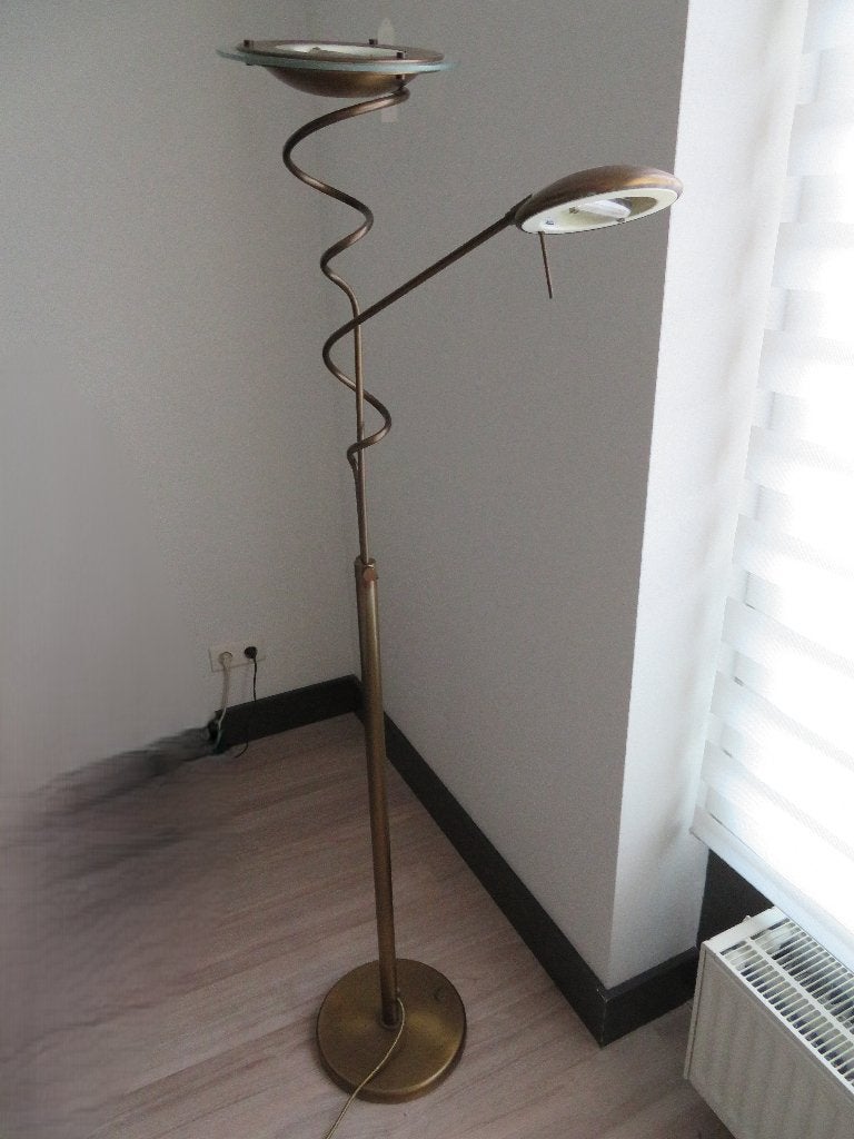 dubbele staande lamp / vloerlamp, Ophalen, Gebruikt, 150 tot 200 cm